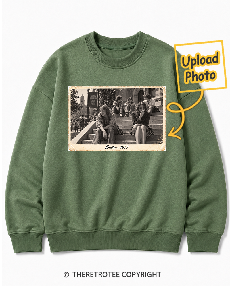 TheRetroTee Personalized Boston 1977 Sweatshirt