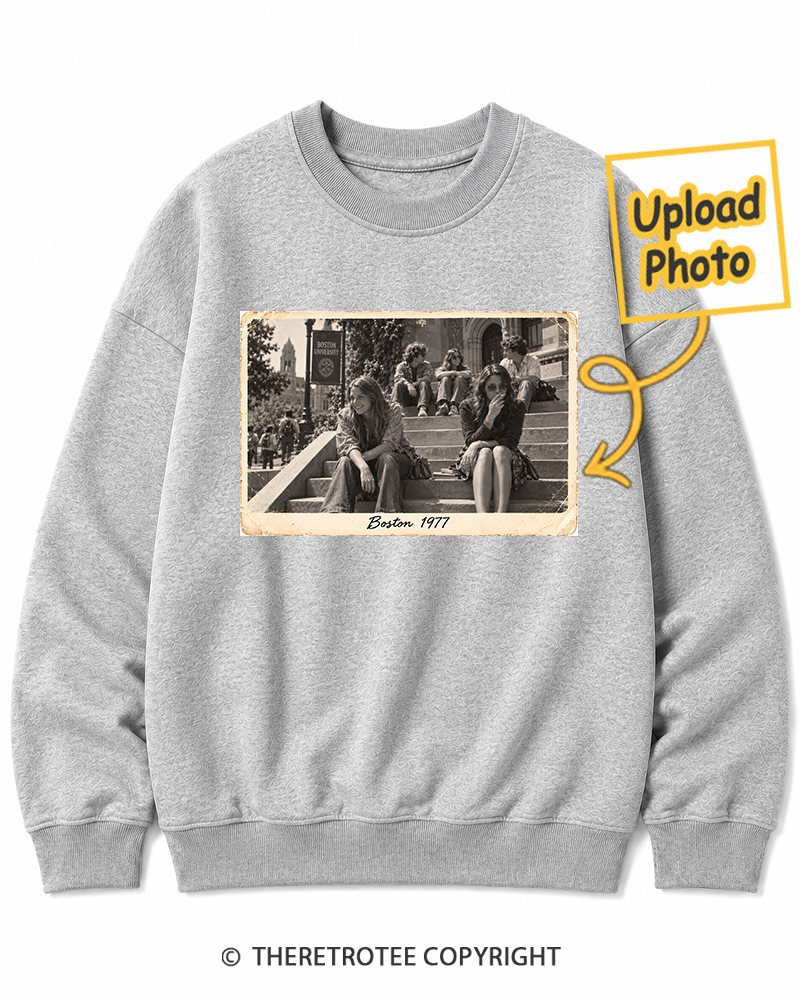 TheRetroTee Personalized Boston 1977 Sweatshirt