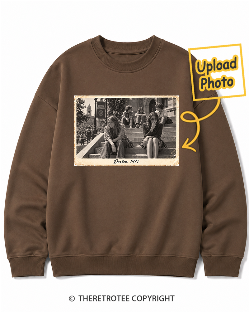 TheRetroTee Personalized Boston 1977 Sweatshirt