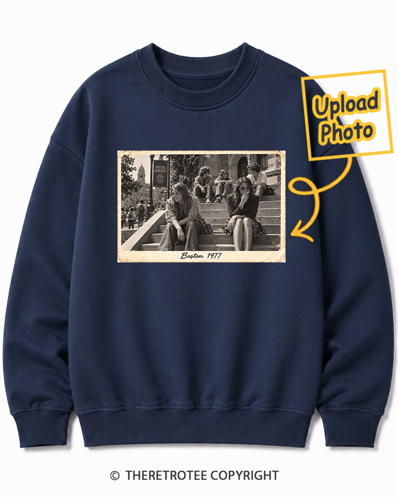 TheRetroTee Personalized Boston 1977 Sweatshirt