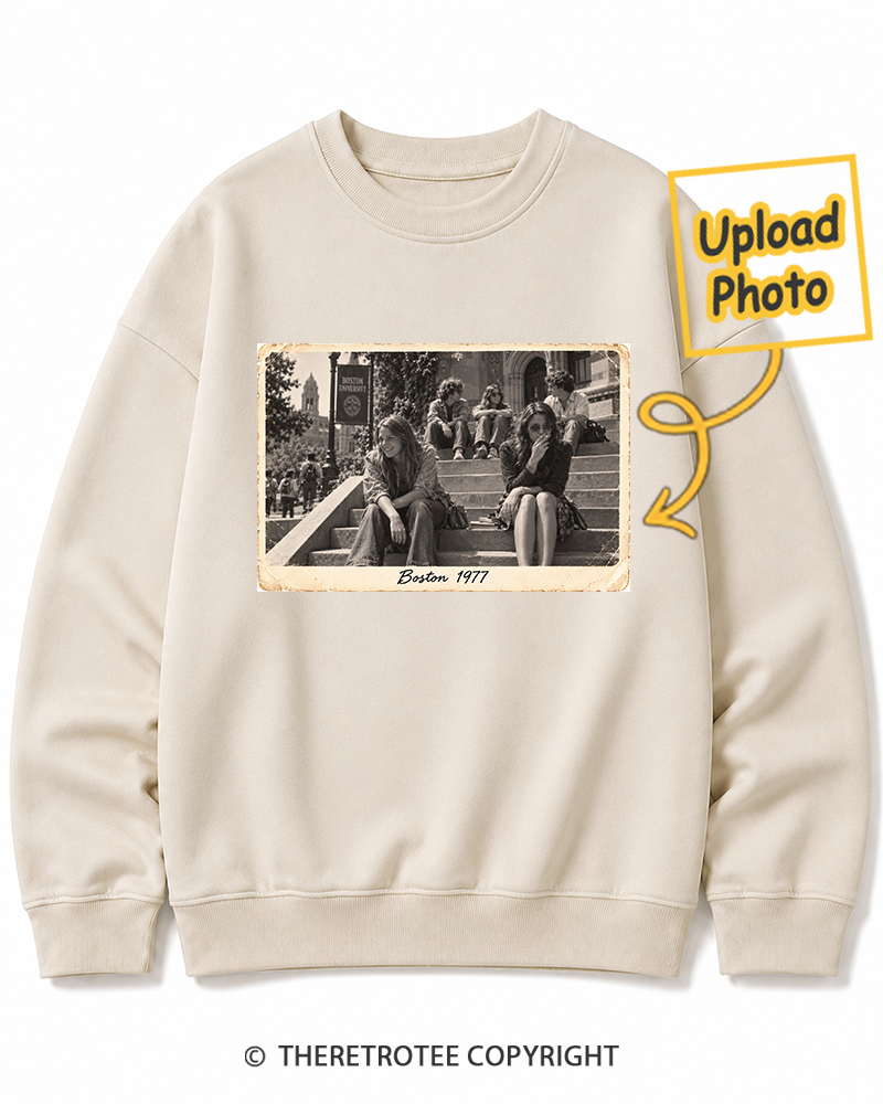 TheRetroTee Personalized Boston 1977 Sweatshirt