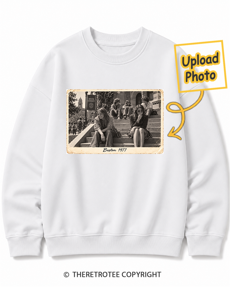 TheRetroTee Personalized Boston 1977 Sweatshirt