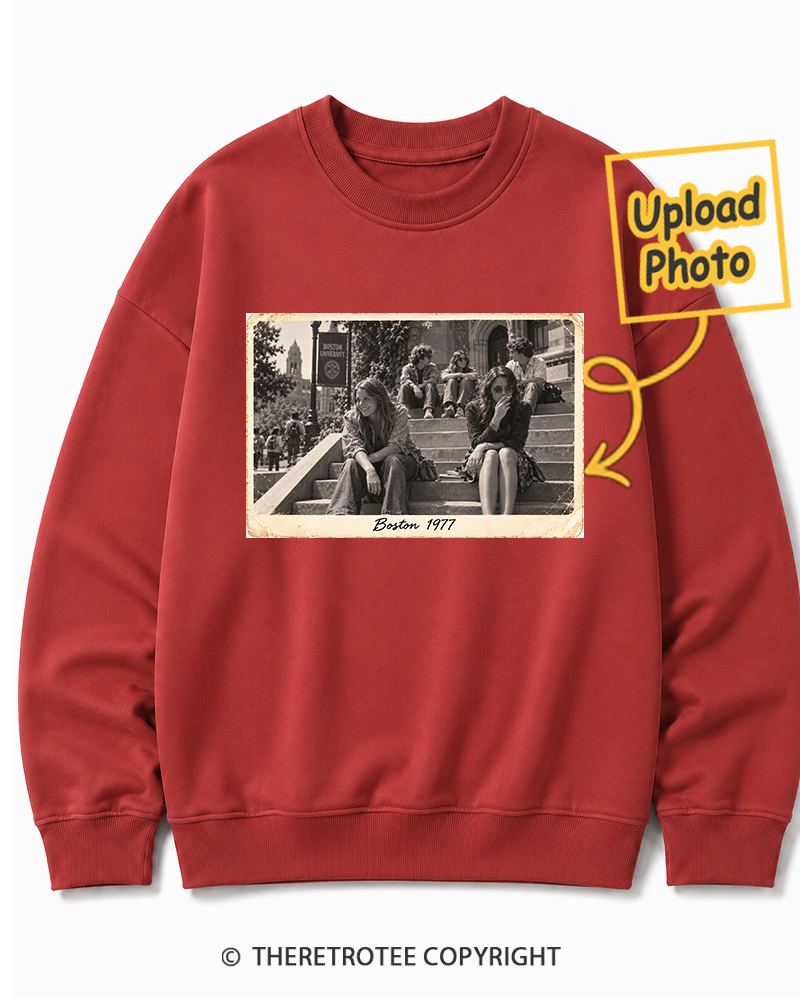 TheRetroTee Personalized Boston 1977 Sweatshirt