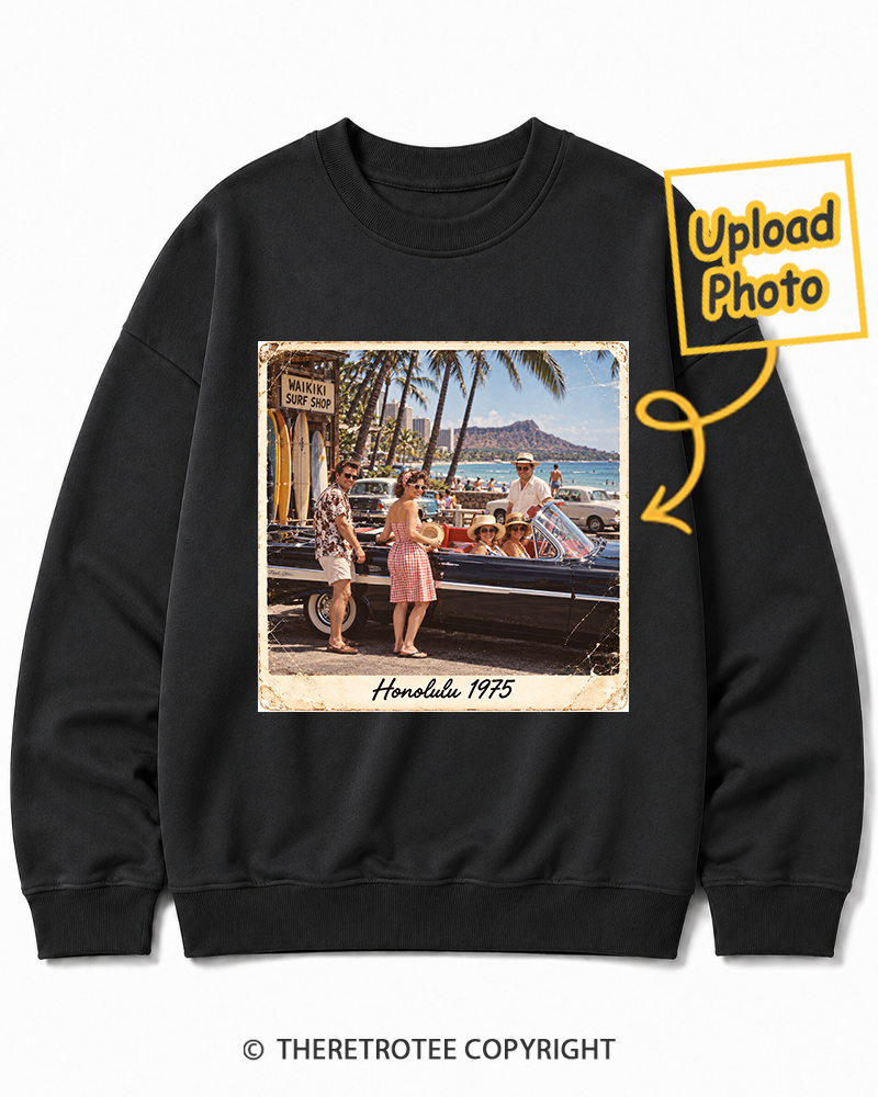 TheRetroTee Personalized Honolulu 1975 Sweatshirt