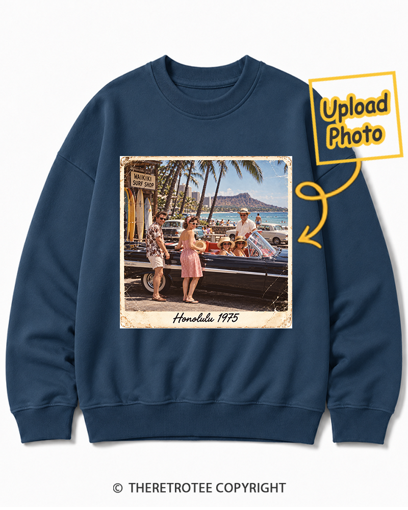 TheRetroTee Personalized Honolulu 1975 Sweatshirt