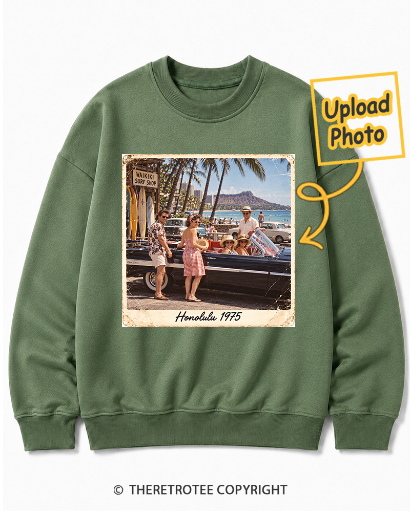 TheRetroTee Personalized Honolulu 1975 Sweatshirt