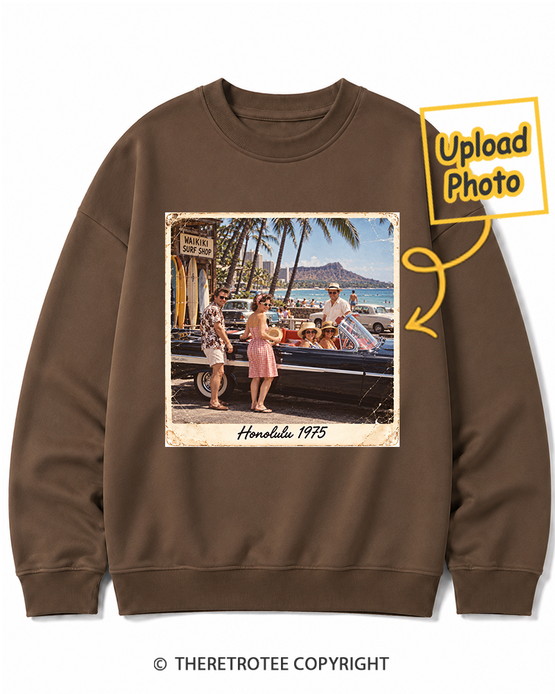 TheRetroTee Personalized Honolulu 1975 Sweatshirt