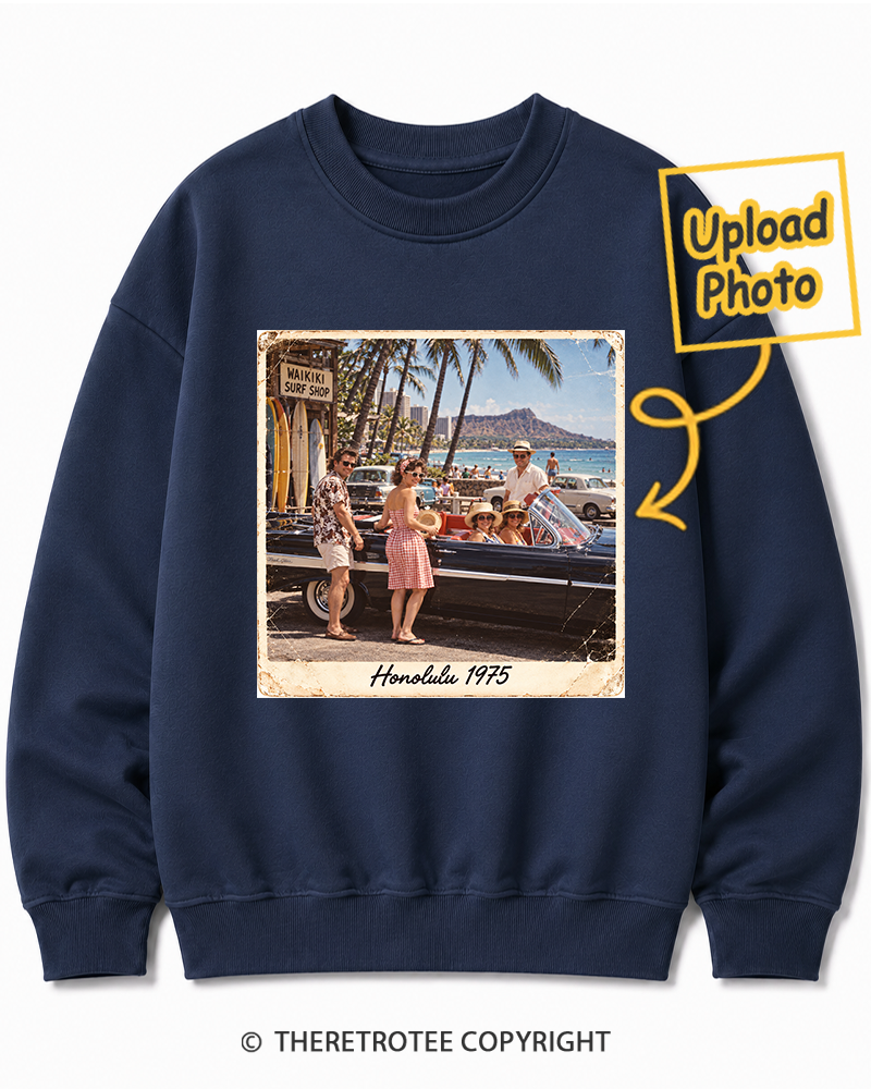 TheRetroTee Personalized Honolulu 1975 Sweatshirt