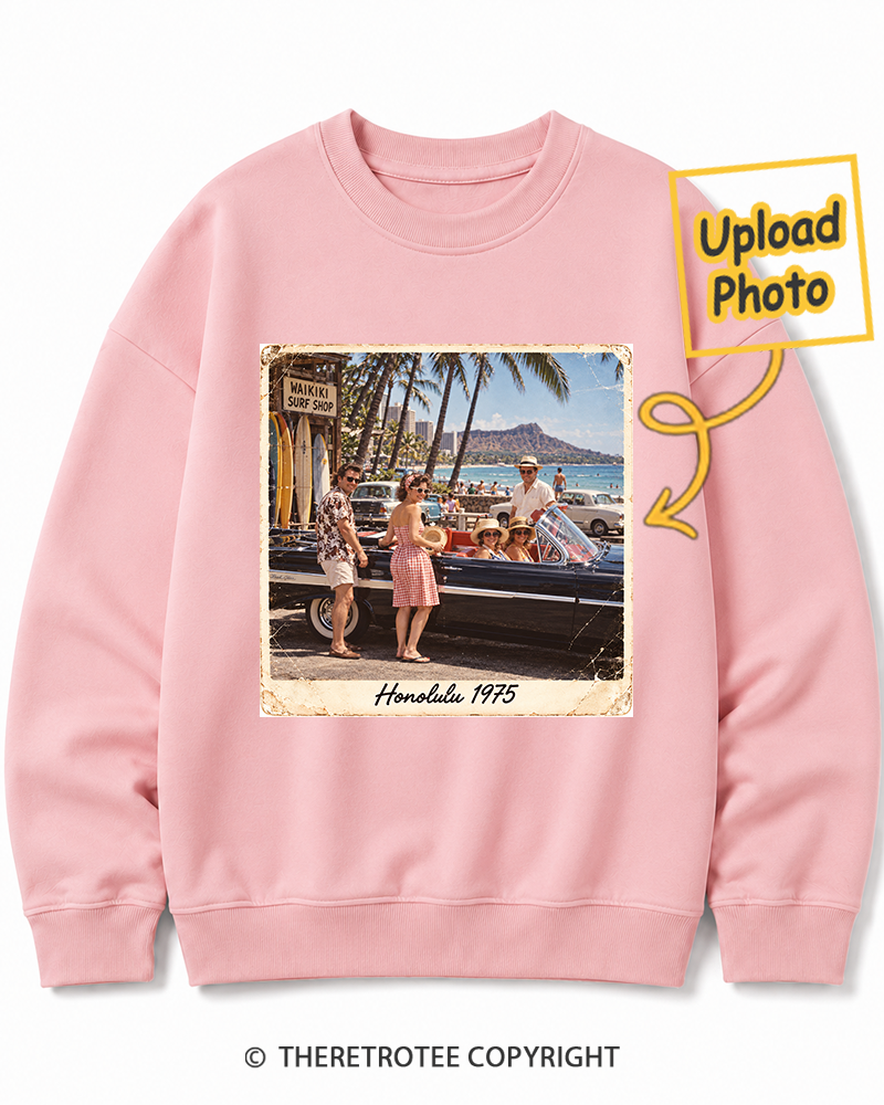 TheRetroTee Personalized Honolulu 1975 Sweatshirt