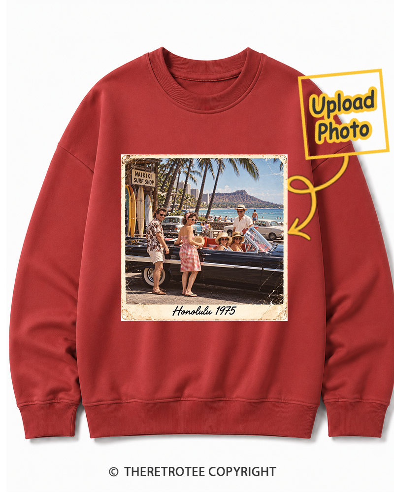 TheRetroTee Personalized Honolulu 1975 Sweatshirt