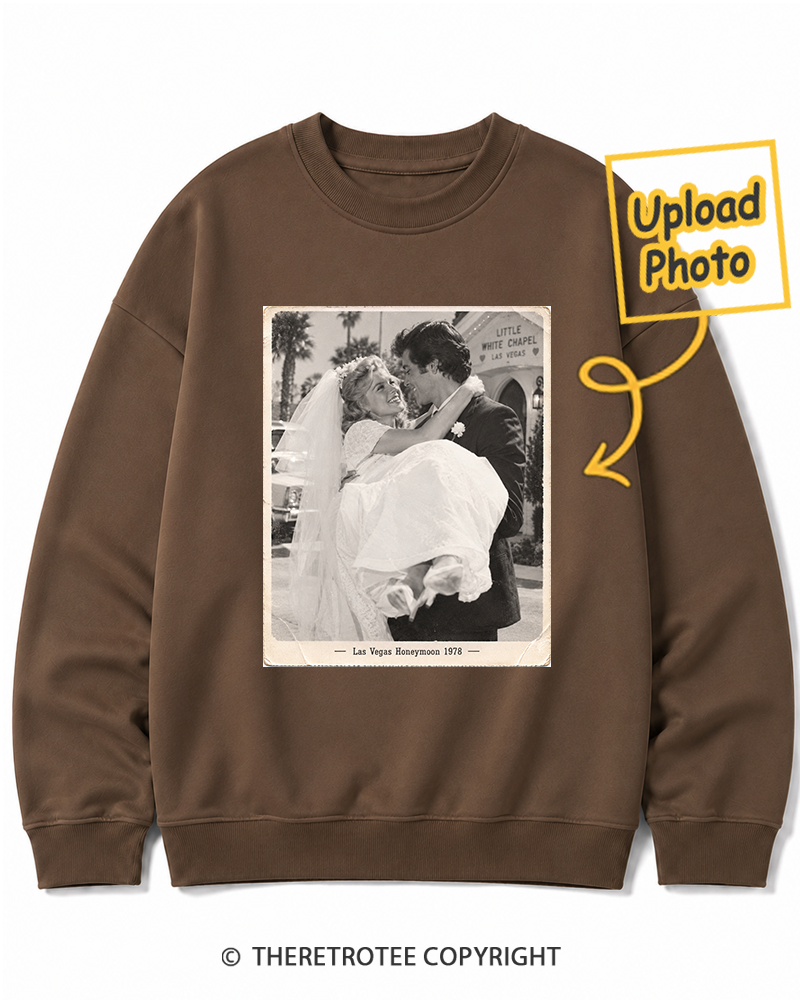 TheRetroTee Personalized Las Vegas Honeymoon 1978 Sweatshirt