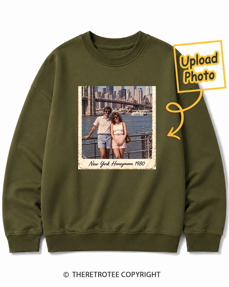 TheRetroTee Personalized New York Honeymoon 1980 Sweatshirt