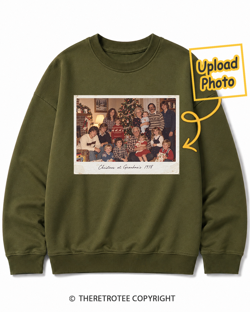 TheRetroTee Personalized Christmas at Grandma's 1978 Sweatshirt