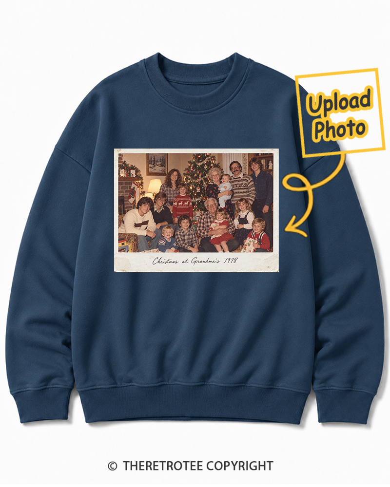 TheRetroTee Personalized Christmas at Grandma's 1978 Sweatshirt