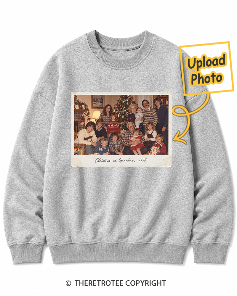 TheRetroTee Personalized Christmas at Grandma's 1978 Sweatshirt