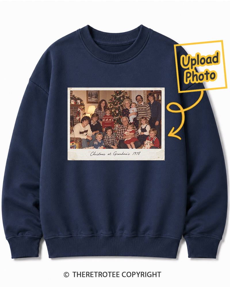 TheRetroTee Personalized Christmas at Grandma's 1978 Sweatshirt