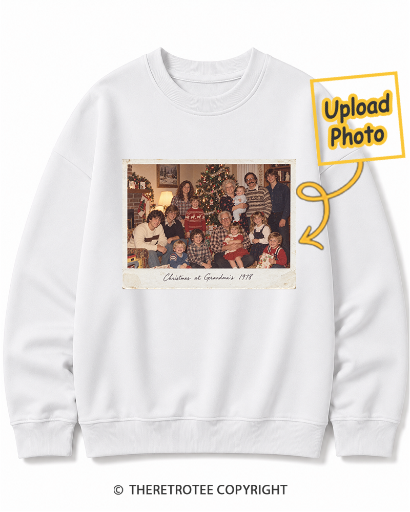 TheRetroTee Personalized Christmas at Grandma's 1978 Sweatshirt