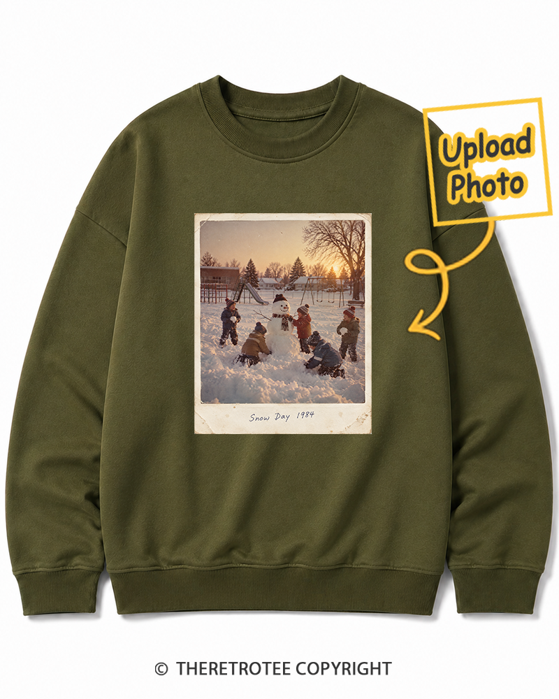 TheRetroTee Personalized Mountain Christmas 1984 Sweatshirt