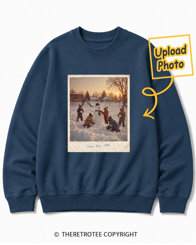 TheRetroTee Personalized Mountain Christmas 1984 Sweatshirt