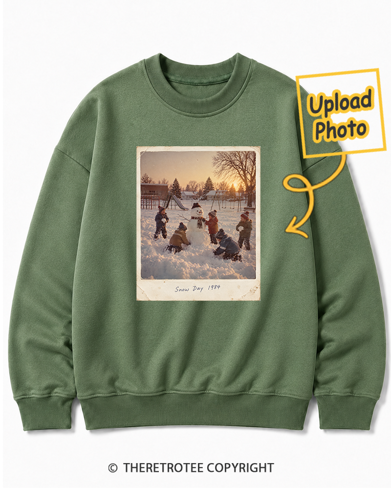 TheRetroTee Personalized Mountain Christmas 1984 Sweatshirt