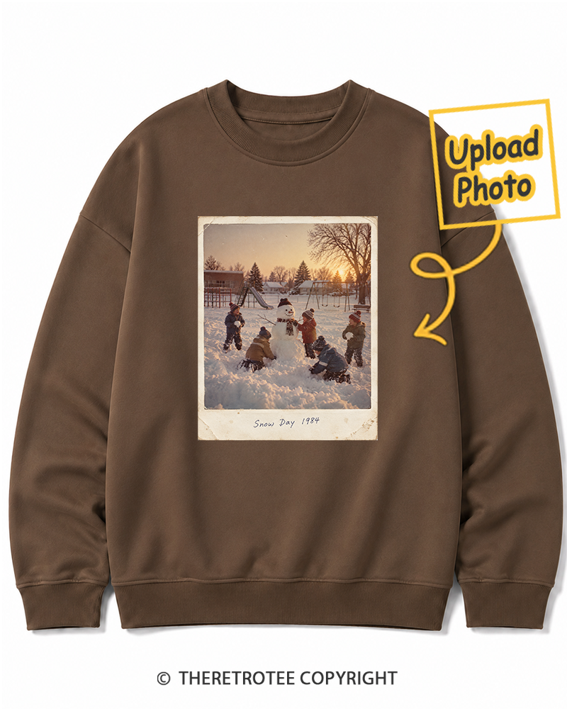 TheRetroTee Personalized Mountain Christmas 1984 Sweatshirt