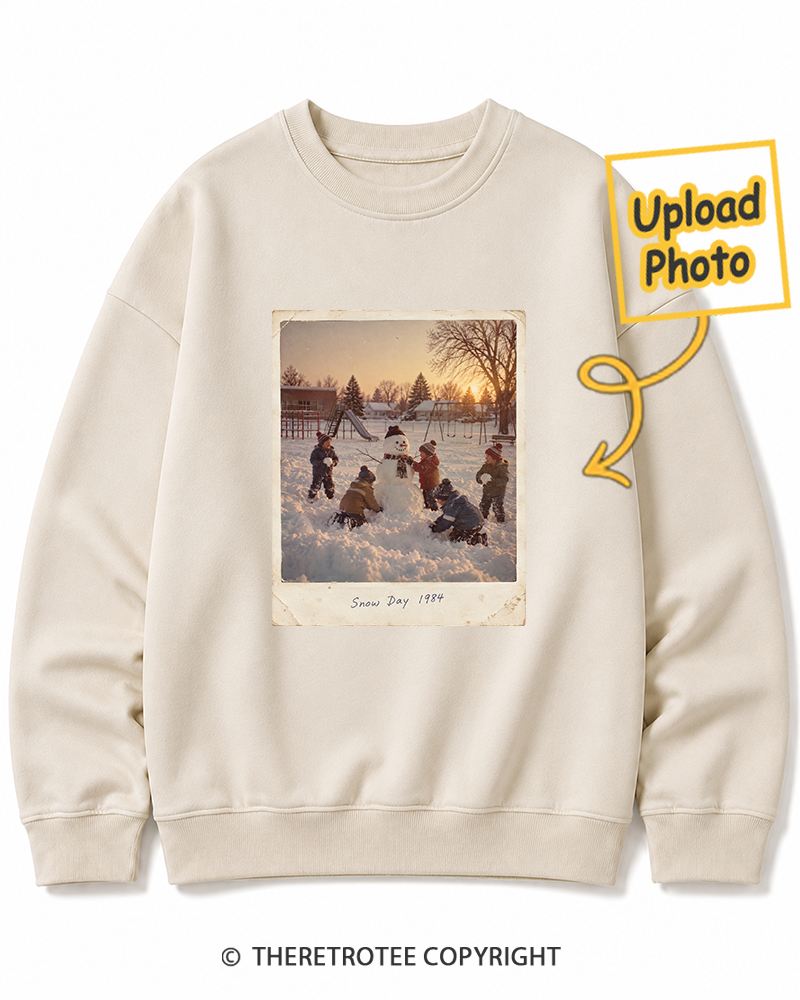 TheRetroTee Personalized Mountain Christmas 1984 Sweatshirt