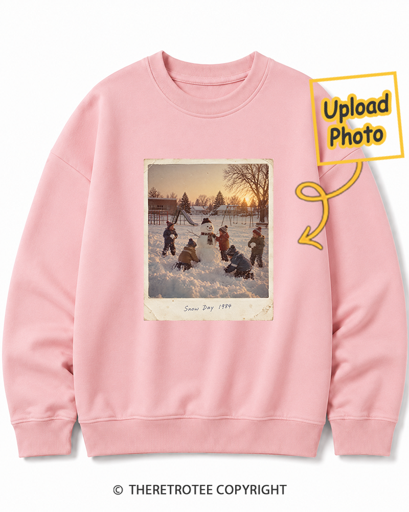 TheRetroTee Personalized Mountain Christmas 1984 Sweatshirt