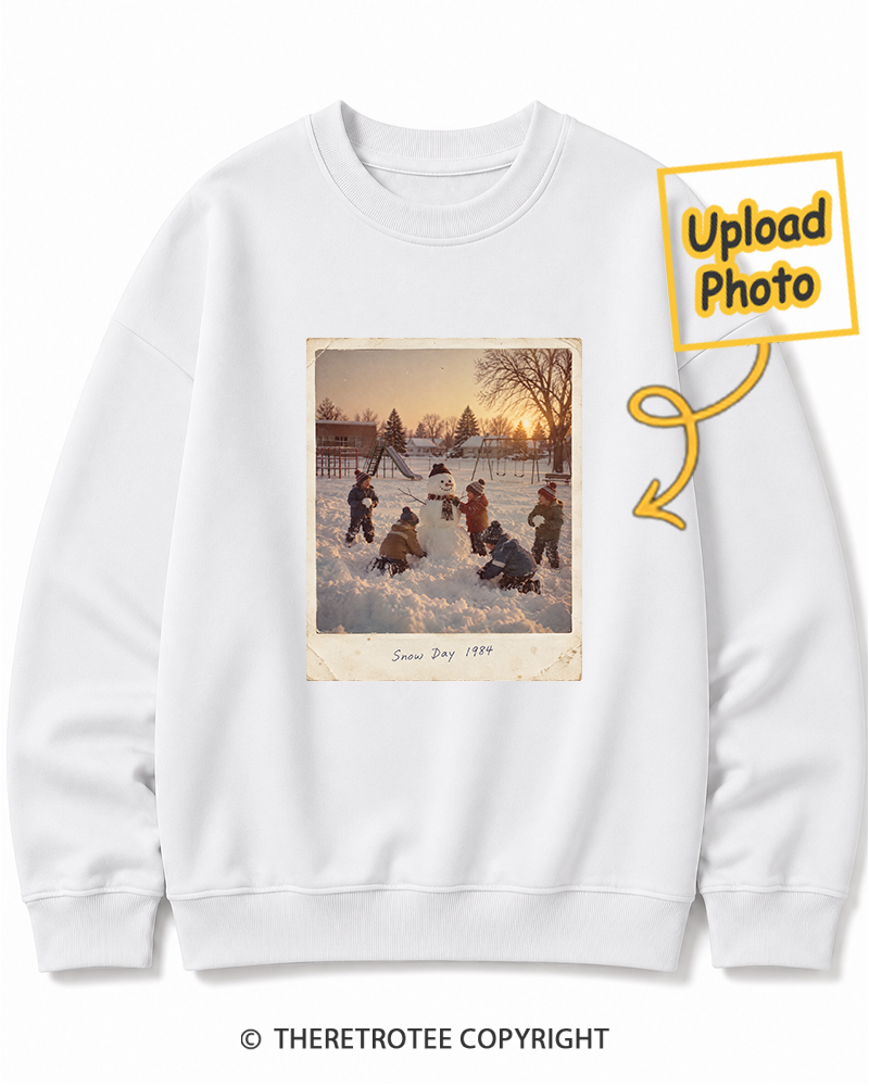 TheRetroTee Personalized Mountain Christmas 1984 Sweatshirt