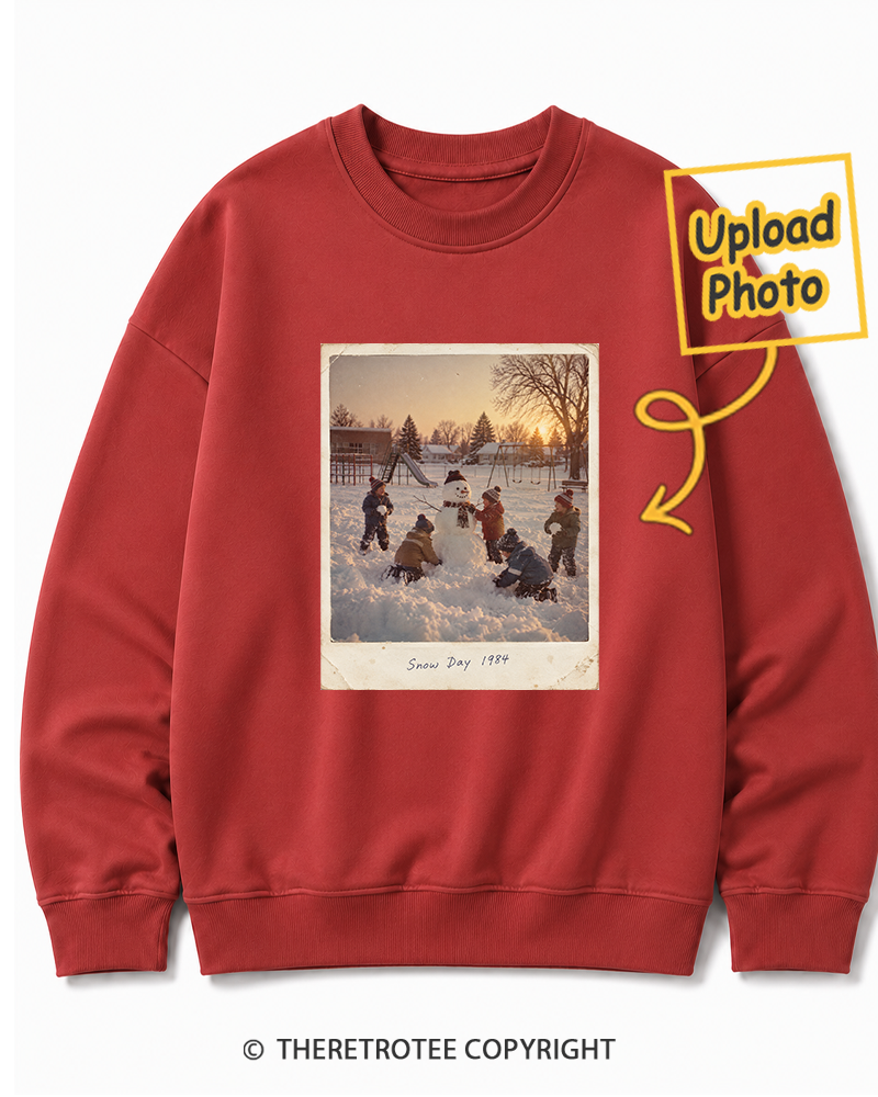 TheRetroTee Personalized Mountain Christmas 1984 Sweatshirt