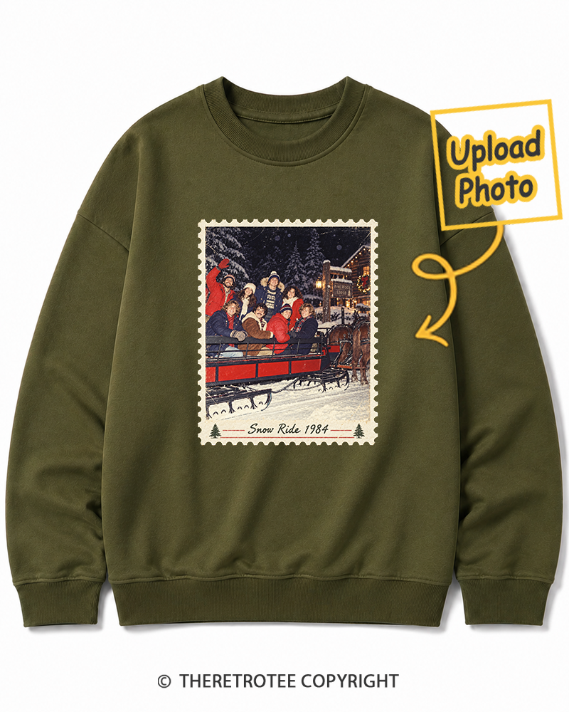 TheRetroTee Personalized White Christmas 1984 Sweatshirt