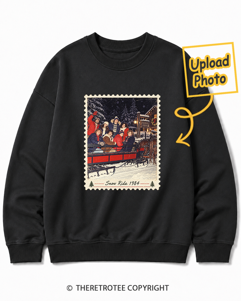 TheRetroTee Personalized White Christmas 1984 Sweatshirt