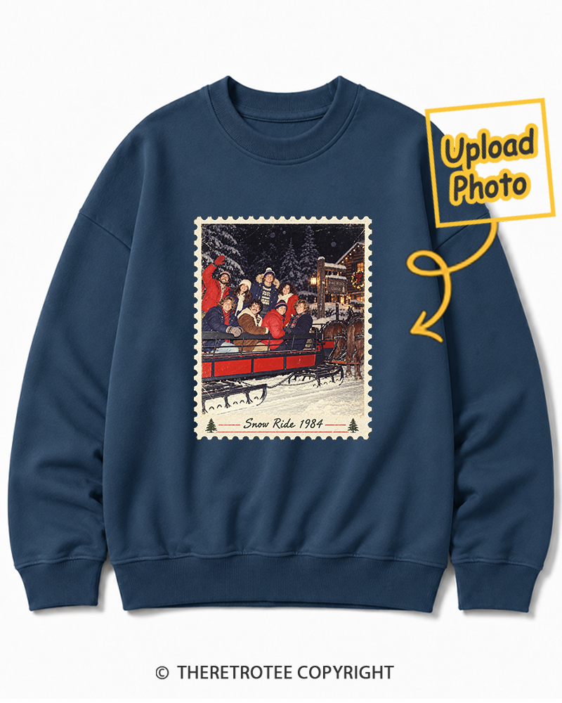 TheRetroTee Personalized White Christmas 1984 Sweatshirt
