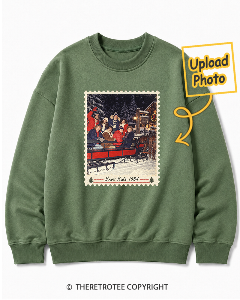 TheRetroTee Personalized White Christmas 1984 Sweatshirt