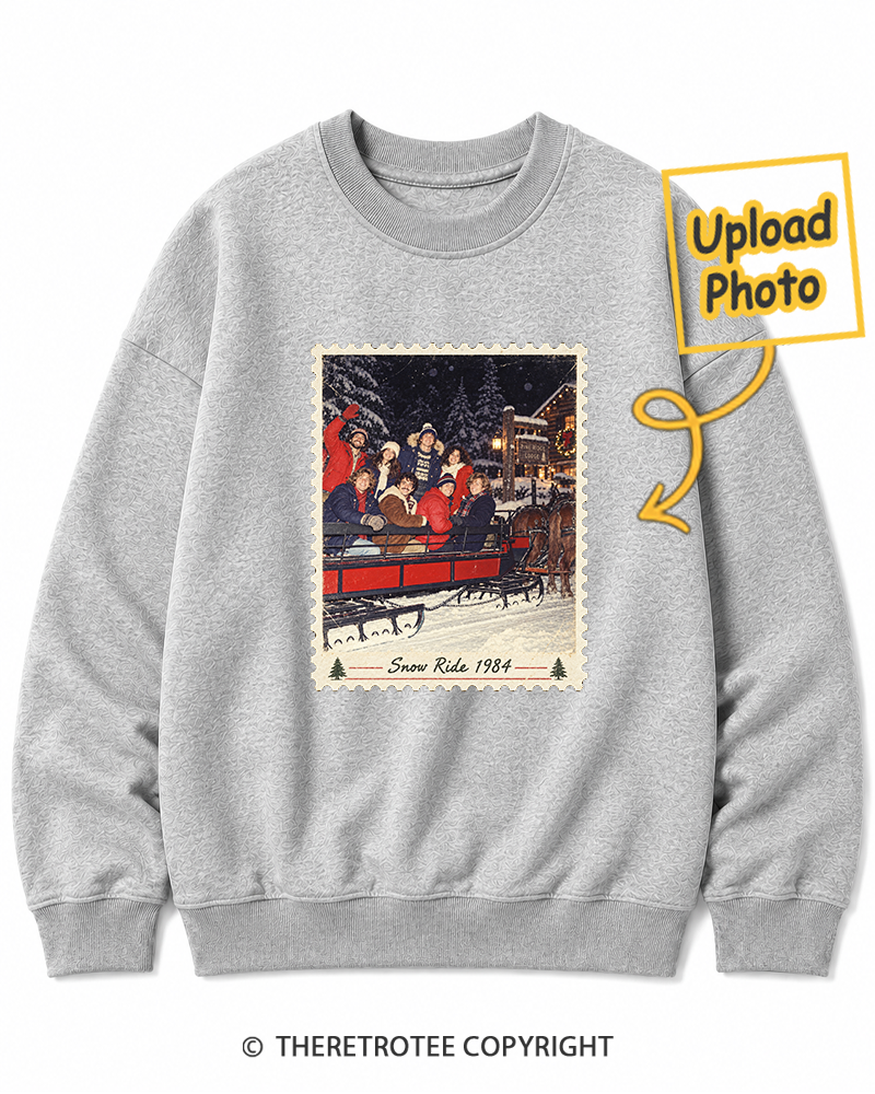 TheRetroTee Personalized White Christmas 1984 Sweatshirt