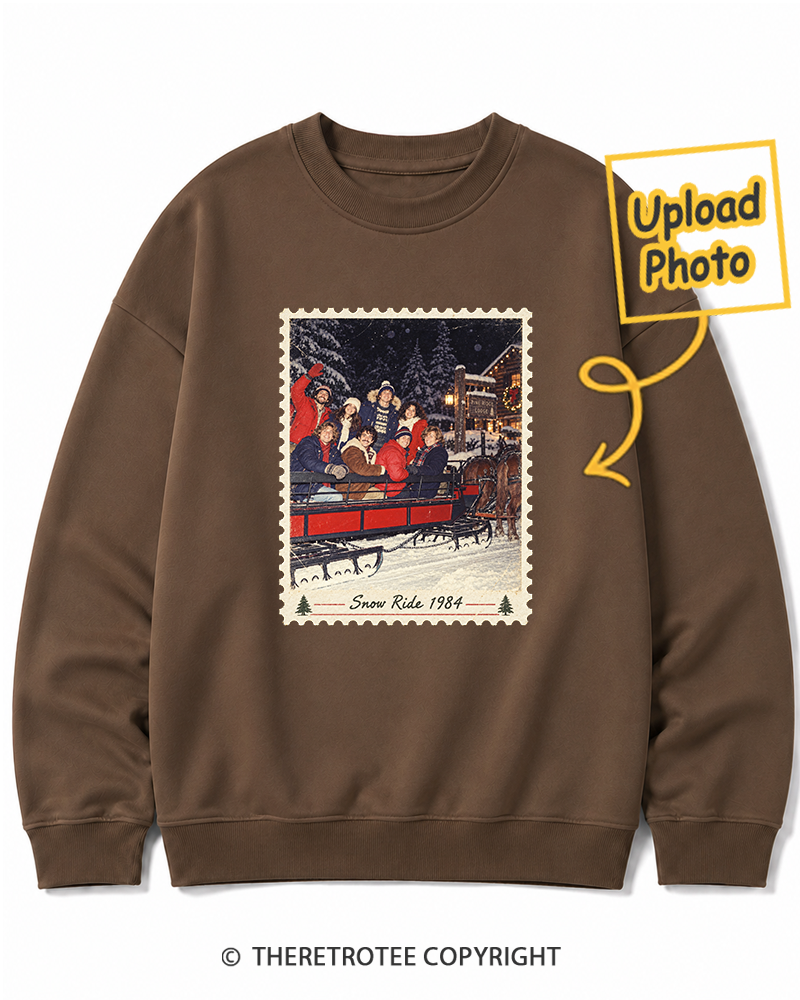 TheRetroTee Personalized White Christmas 1984 Sweatshirt