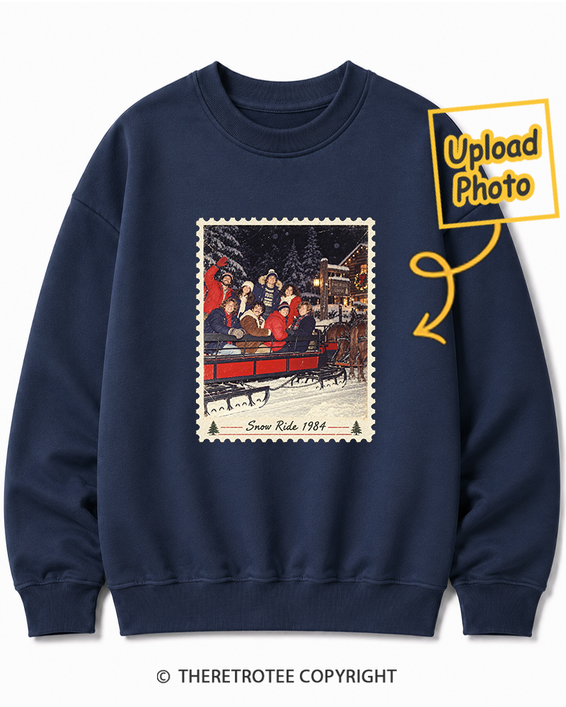 TheRetroTee Personalized White Christmas 1984 Sweatshirt