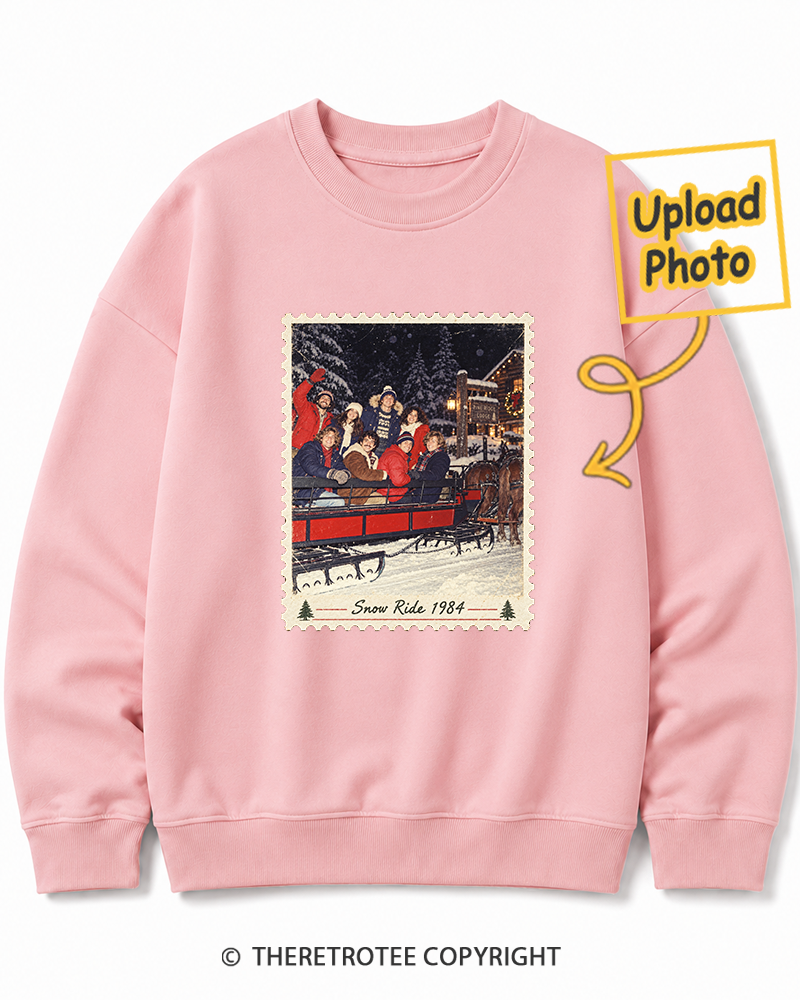 TheRetroTee Personalized White Christmas 1984 Sweatshirt