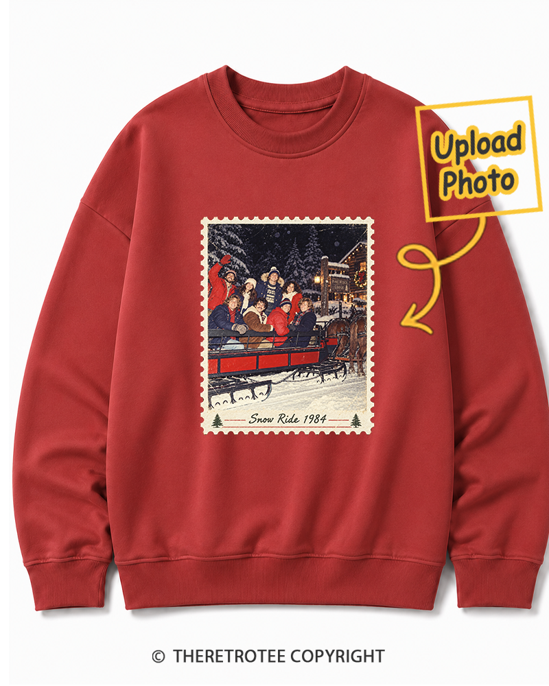 TheRetroTee Personalized White Christmas 1984 Sweatshirt