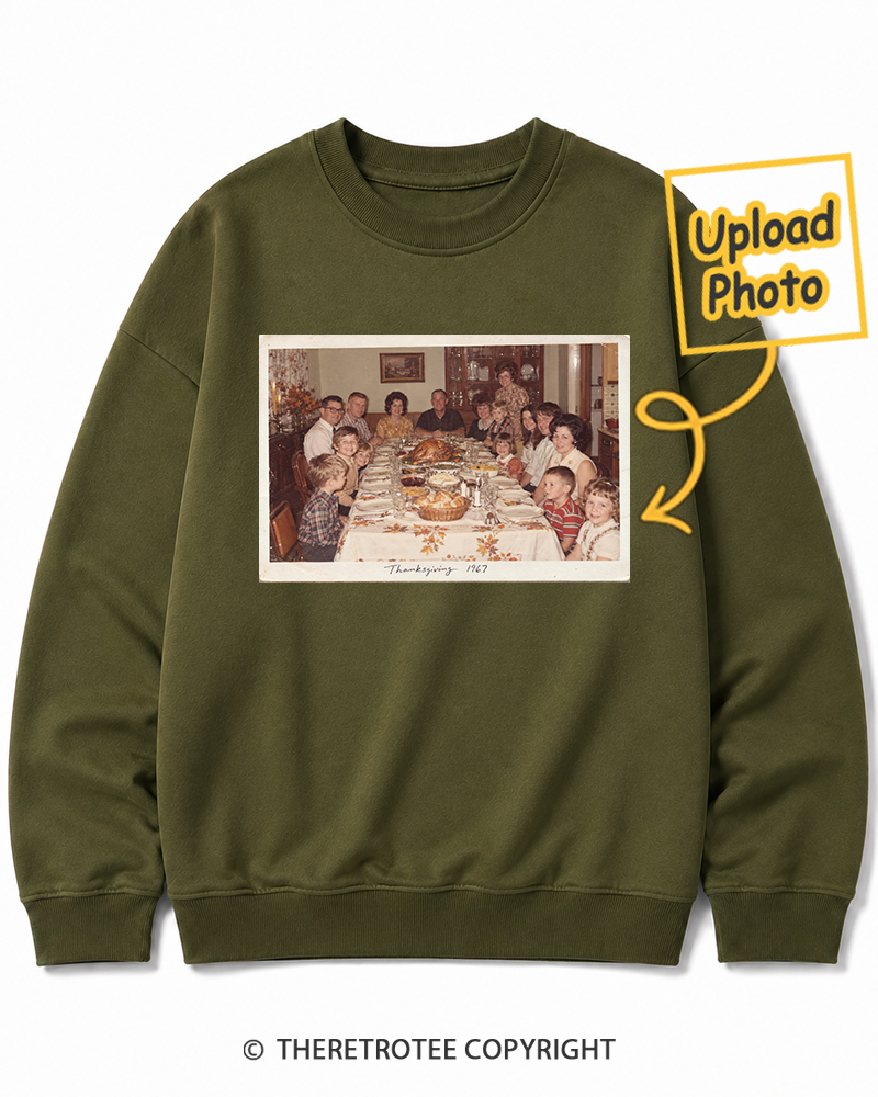 TheRetroTee Personalized Thanksgiving at Grandma's 1967 Sweatshirt