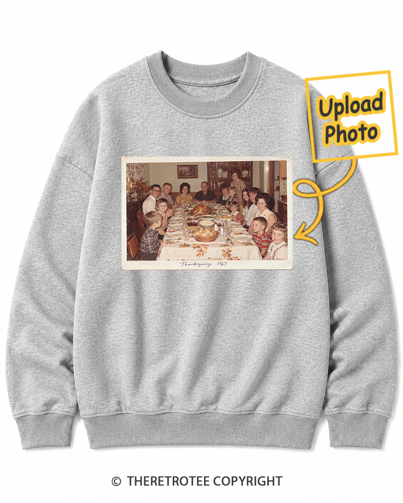 TheRetroTee Personalized Thanksgiving at Grandma's 1967 Sweatshirt