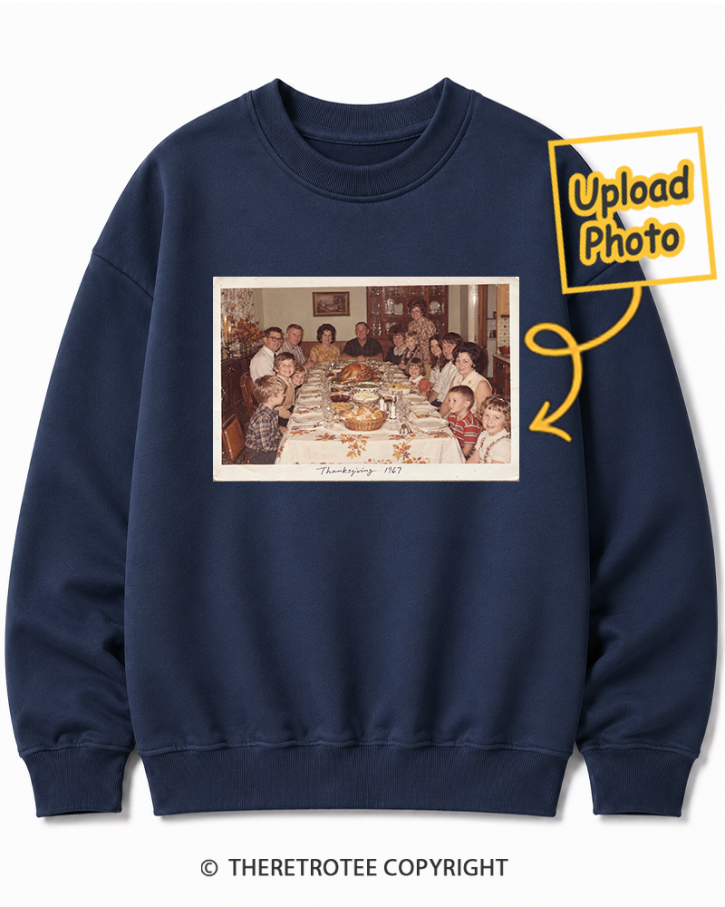 TheRetroTee Personalized Thanksgiving at Grandma's 1967 Sweatshirt