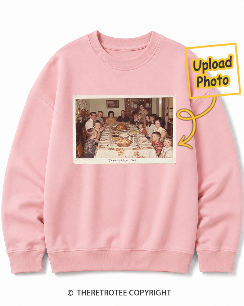 TheRetroTee Personalized Thanksgiving at Grandma's 1967 Sweatshirt