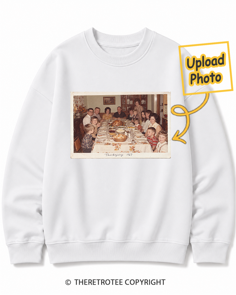 TheRetroTee Personalized Thanksgiving at Grandma's 1967 Sweatshirt
