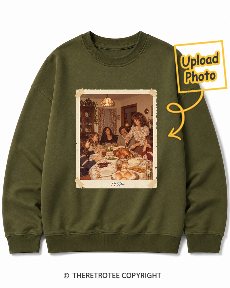 TheRetroTee Personalized Around the Table 1982 Sweatshirt