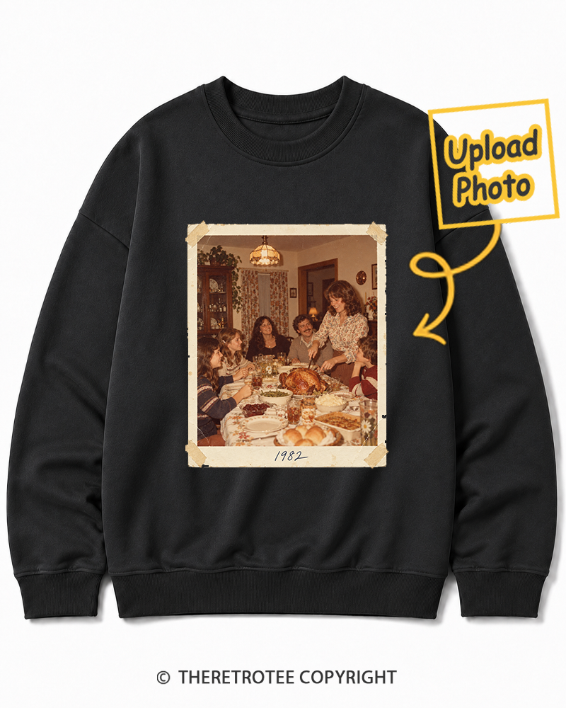 TheRetroTee Personalized Around the Table 1982 Sweatshirt