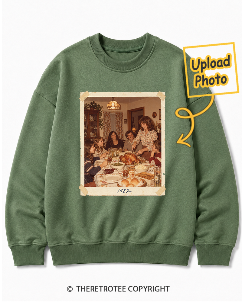 TheRetroTee Personalized Around the Table 1982 Sweatshirt