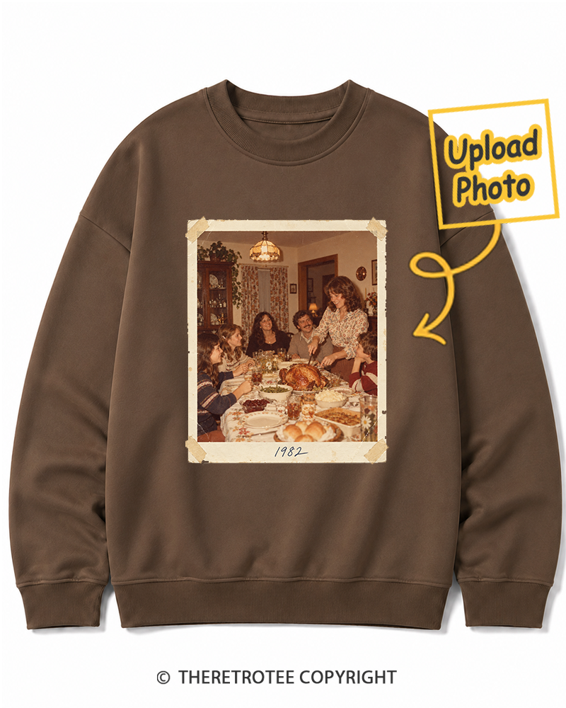TheRetroTee Personalized Around the Table 1982 Sweatshirt