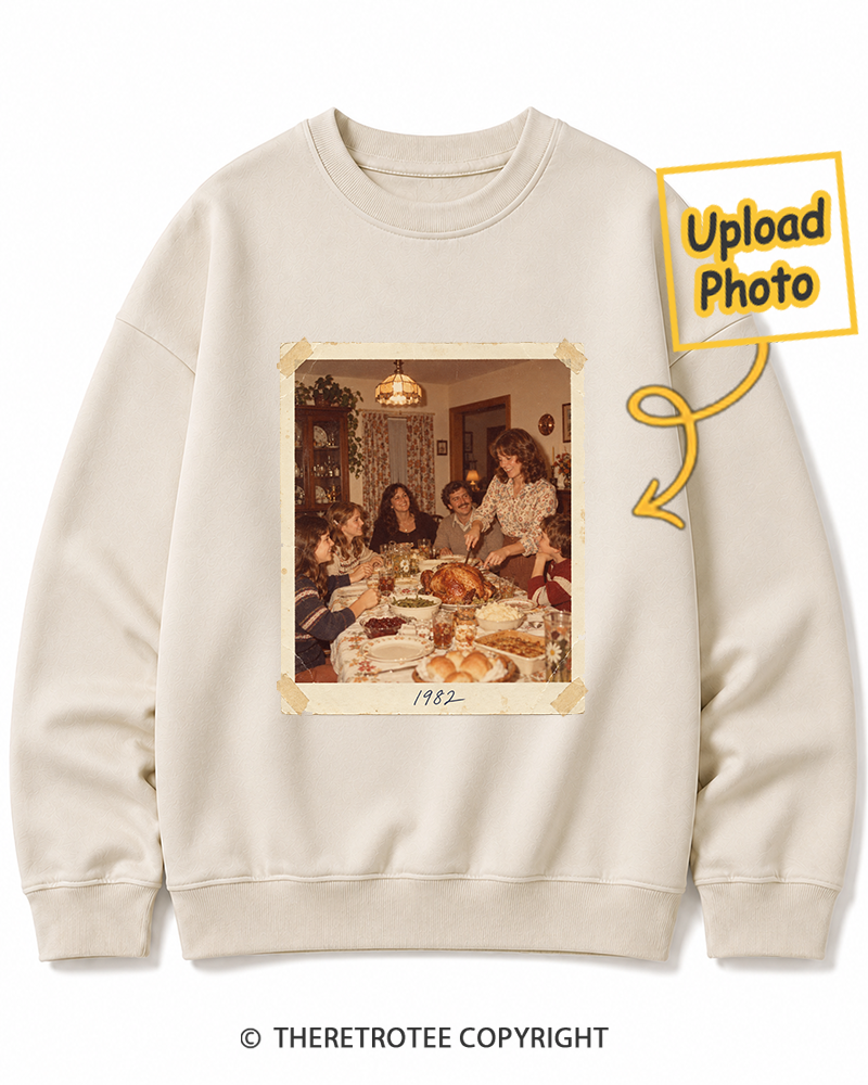 TheRetroTee Personalized Around the Table 1982 Sweatshirt