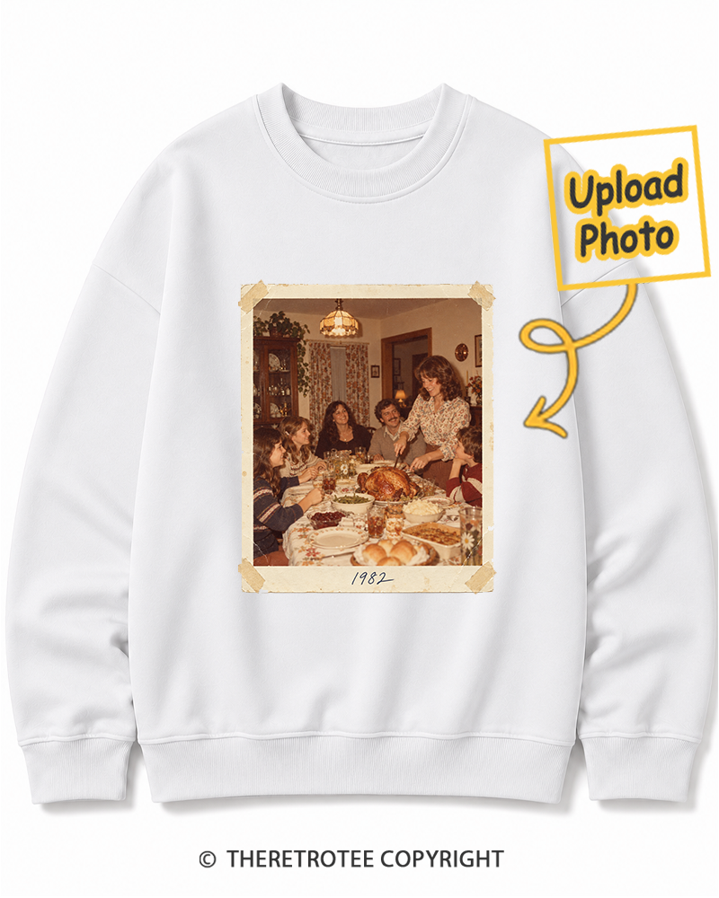 TheRetroTee Personalized Around the Table 1982 Sweatshirt