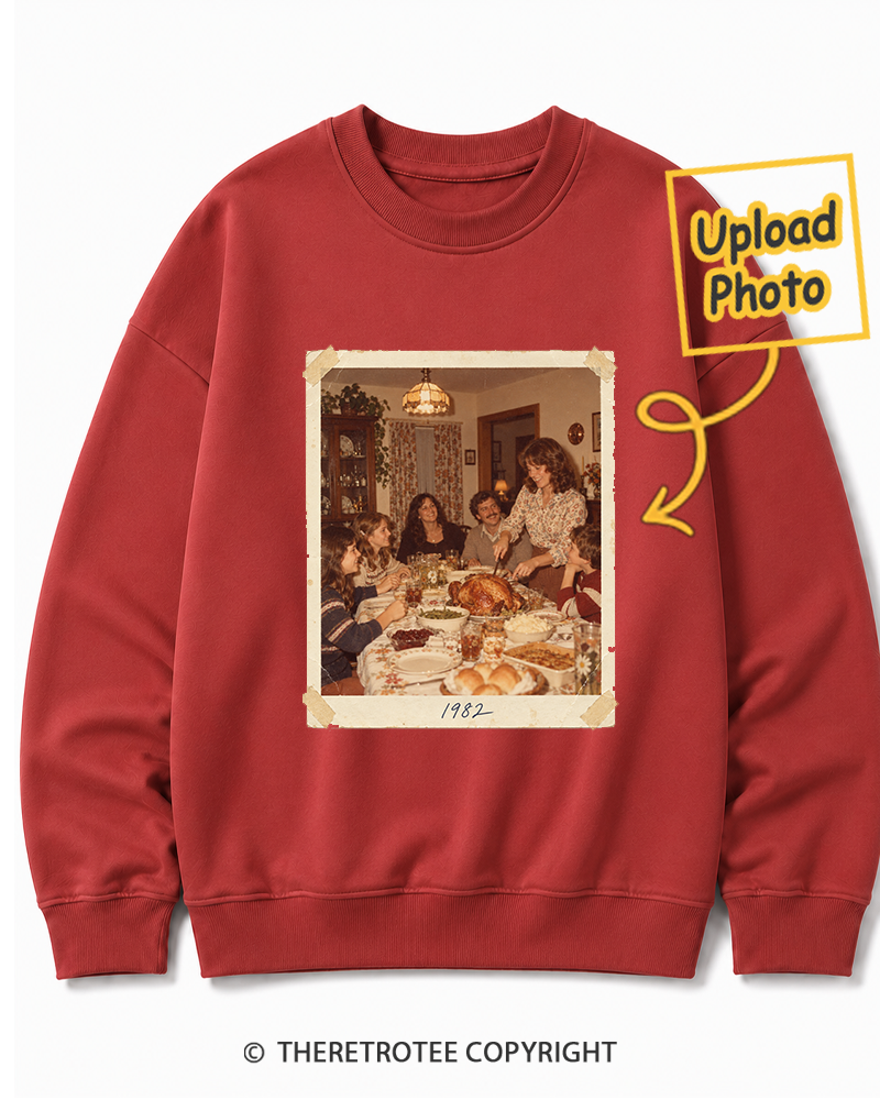 TheRetroTee Personalized Around the Table 1982 Sweatshirt